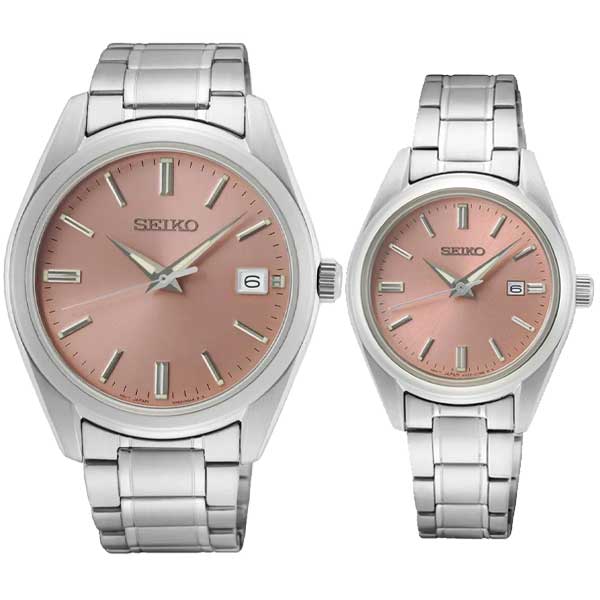 seikowatch.jpg ساعت مچی ست مردانه و زنانه کلاسیک سیکو کد SUR523P1 و SUR529P1 - Image 1